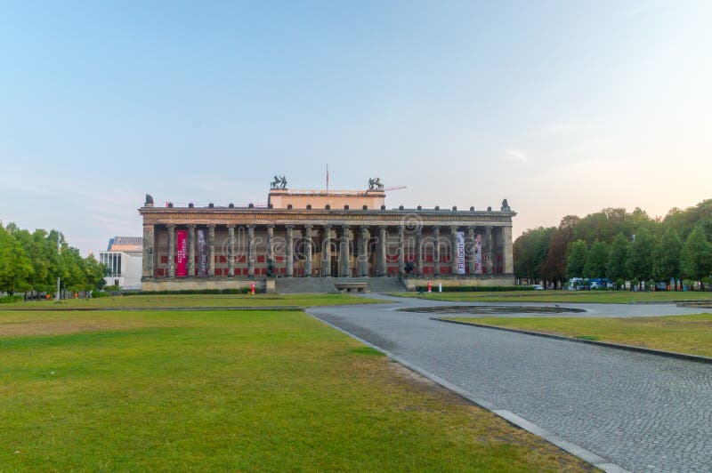 Berlin, Germany - August 16, 2018: Altes Museum at Museum Island ...