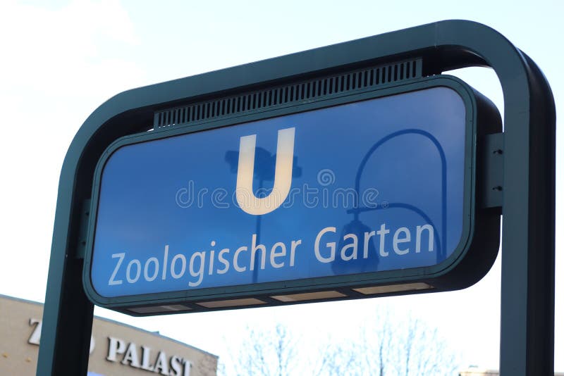Berlin, Germany February 12, 2020 Entrance To Metro
