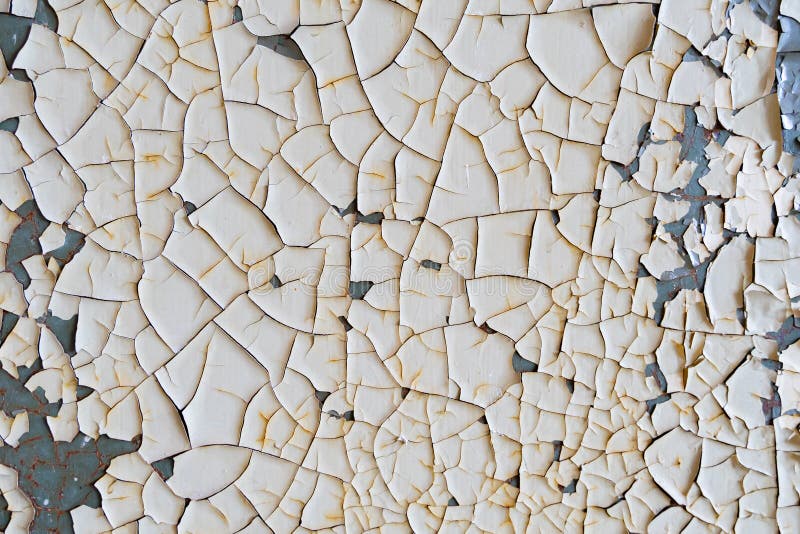 Peeling Off White Paint on Metal Surface Stock Photo Image of