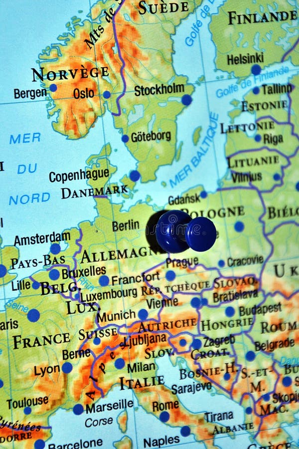 berlin pin on map europe travel destination