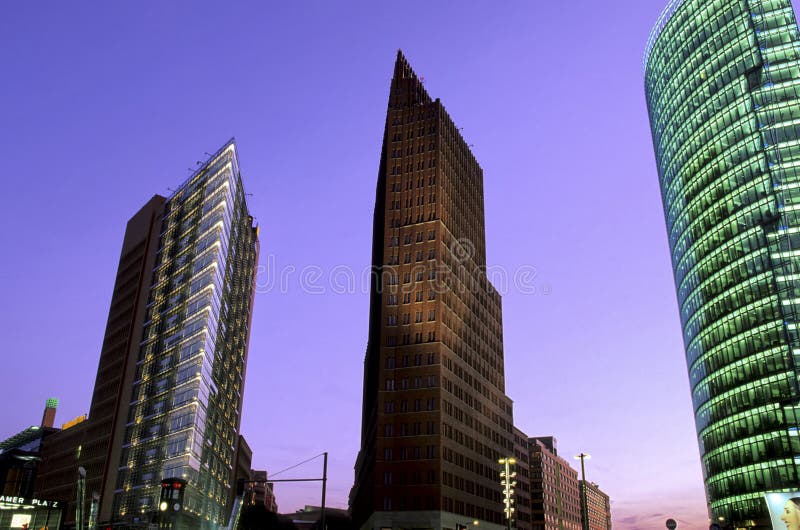 Berlin German Drapacze Chmur Zdjęcie Stock Obraz złożonej z kolor