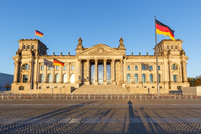 Berlin reichstag construction bundestag parlement gouvernement en allemagne image libre de droits