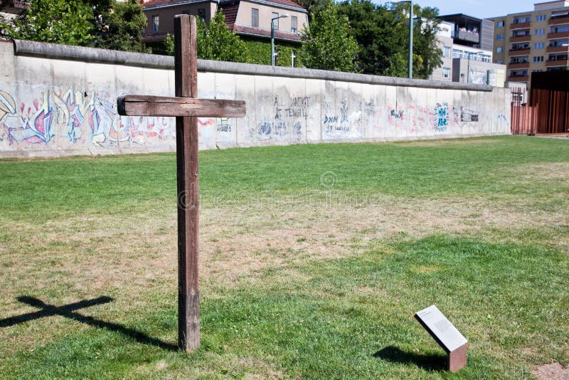 Berlin Wall Memorial fotografia de stock Berlin Wall Memorial fotografia de stock