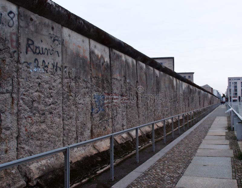A Section of the Berlin Wall Editorial Image Image of wall, 1961