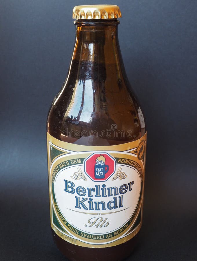 Vintage Berliner Kindl Beer Label Export Germany Child Stein Logo