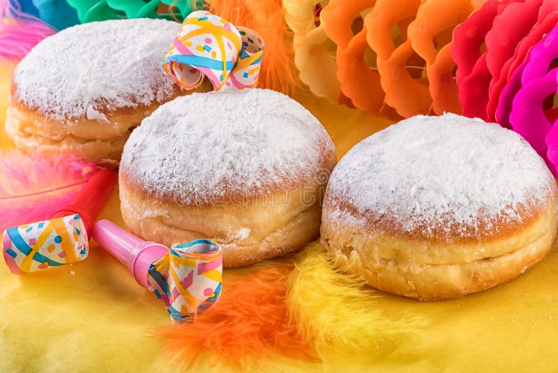 Berlińczyk Tradycyjni Niemieccy Słodcy Donuts pączki obraz royalty free Berlińczyk Tradycyjni Niemieccy Słodcy Donuts pączki obraz royalty free