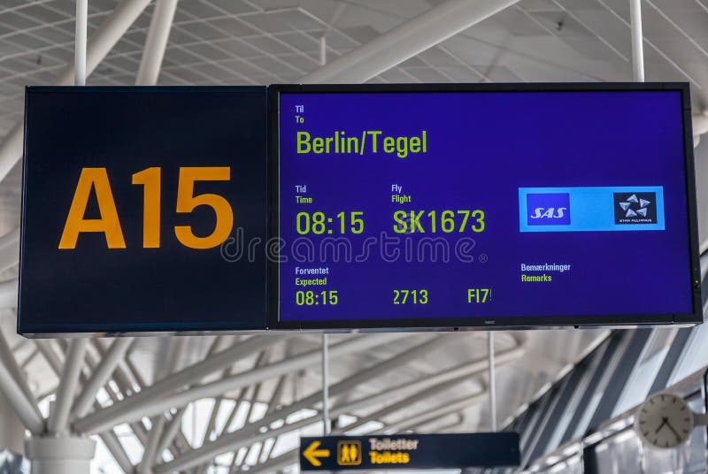 Berliński Tegel lotnisko zdjęcia stock