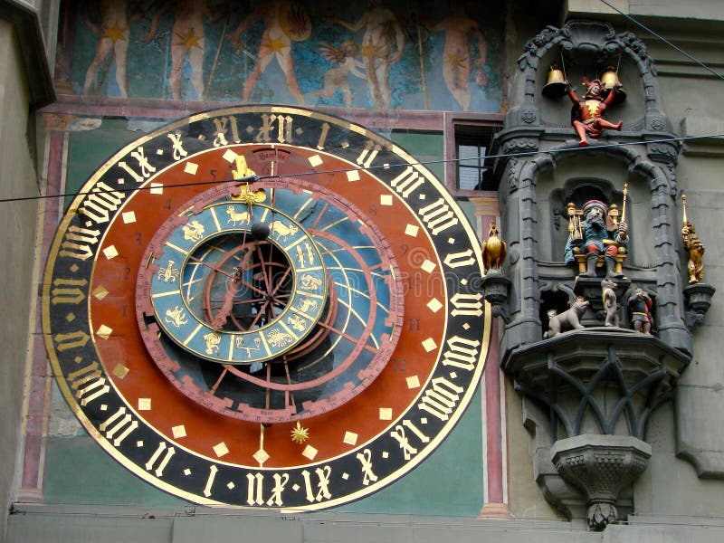 A detail of Bern clock tower, Switzerland