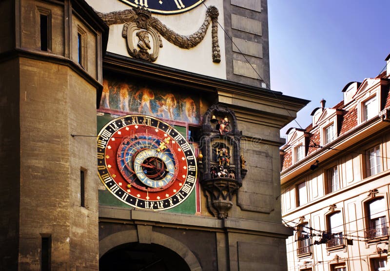 Clock Tower detail in Bern, Switzerland