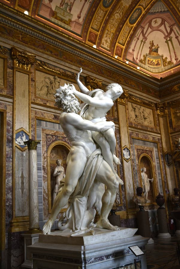 Bernini Statue in the Galleria Borghese Rome Ital Editorial Photography ...