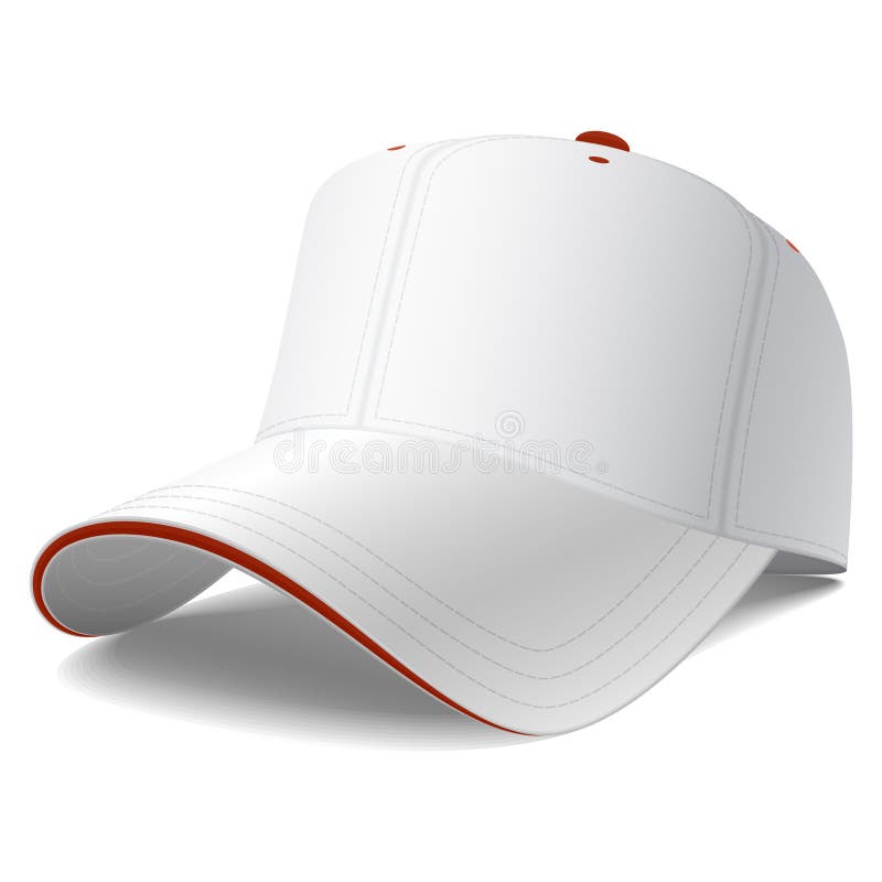 Cappellino da baseball bianco illustrazione di stock