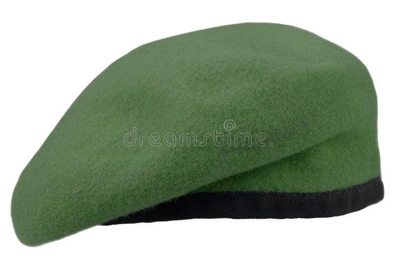 berretto verde delle truppe militari fotografia stock berretto verde delle truppe militari fotografia stock