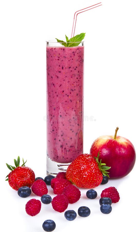 Berries and apple juice stock photo. Image of healthy 20172918