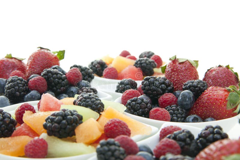 Berries in bowls stock photo. Image of fresh, strawberry 14900234