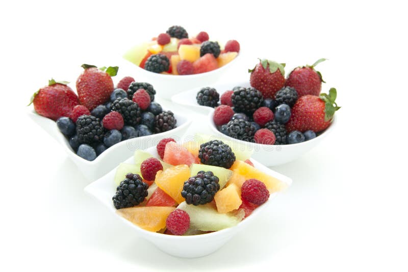 Berries in bowls stock photo. Image of fresh, strawberry 14900234
