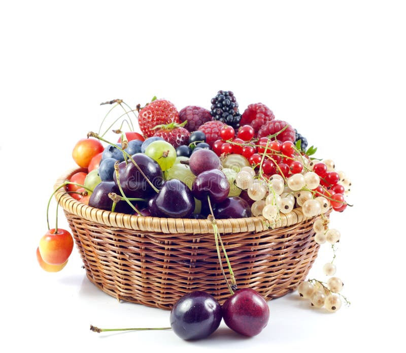 Berries and Fruits Assortment Stock Image Image of background