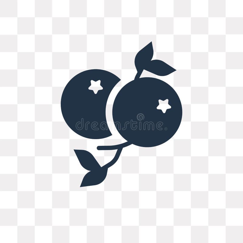 berries vector icon isolated on transparent background, berries