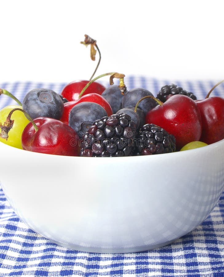 Berry Bowl stock image. Image of cherry, assorted, closeup 1865501