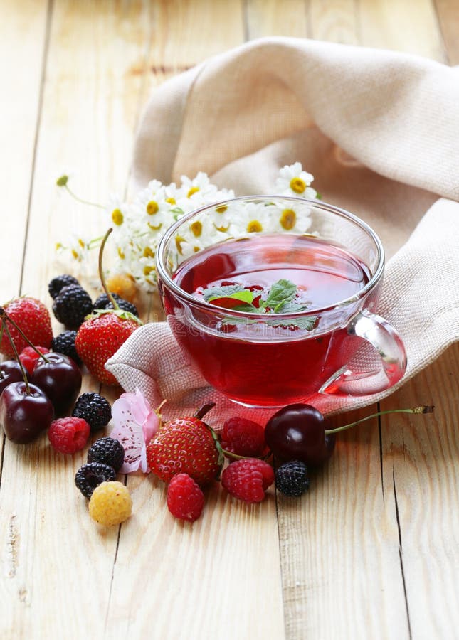 Berry fruit tea stock photo. Image of healthy, health 72980356
