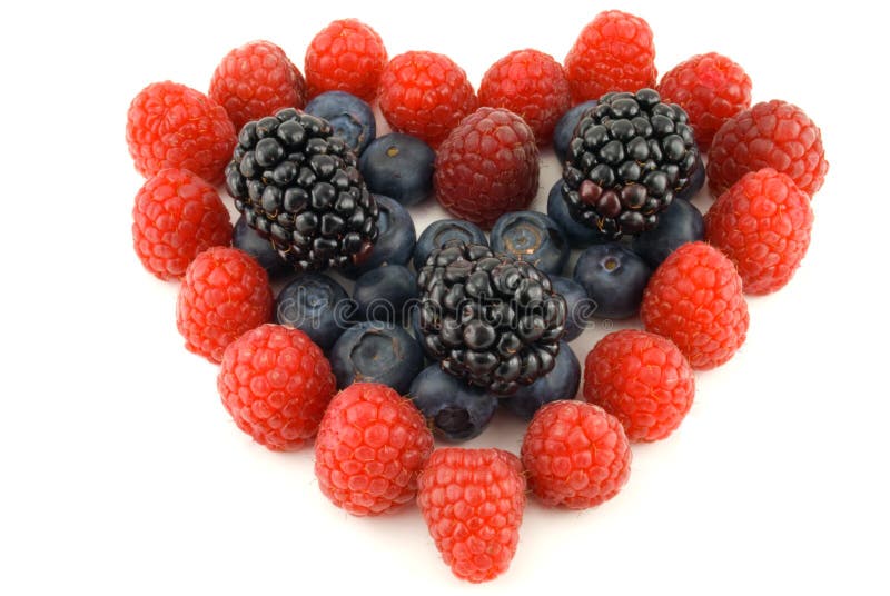 Fruity Berry Heart stock image. Image of anti, ingredients 13528895