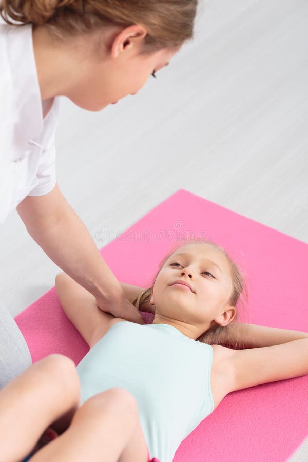 Berufskinderphysiotherapie stockfoto Berufskinderphysiotherapie stockfoto