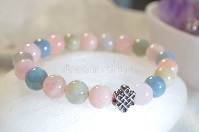 Semi Precious Stone Gemstone Natural Crystal Morganite  China Natural Crystal  Bracelet and Tiger Eye Bracelet price  MadeinChinacom