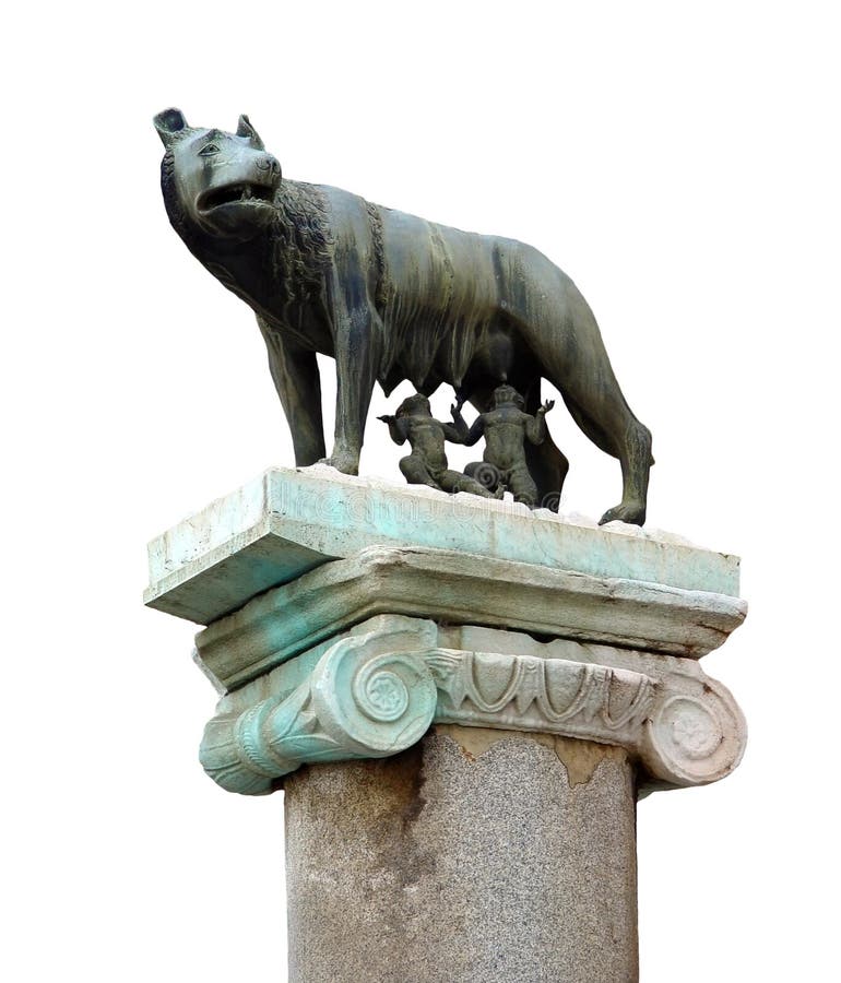 Berühmte Statue Des shewolf in Rom Stockbild Bild von stadt, nippel
