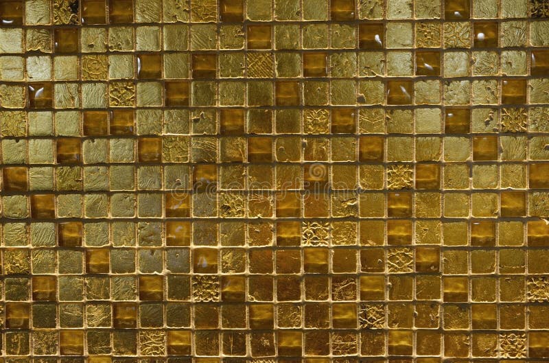 Beschaffenheiten - glänzende goldene Fliesen stockfotos Beschaffenheiten - glänzende goldene Fliesen stockfotos