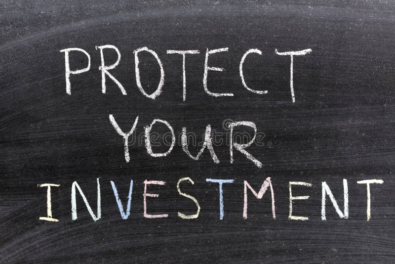 Bescherm investering stock foto's Bescherm investering stock foto's