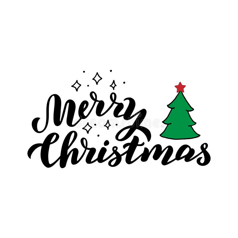 Beschriftungskarte der frohen Weihnachten Traditionelles Dekorationsplakat Weihnachtshandgezogener Text mit Sternen und Weihnacht lizenzfreie abbildung Beschriftungskarte der frohen Weihnachten Traditionelles Dekorationsplakat Weihnachtshandgezogener Text mit Sternen und Weihnacht lizenzfreie abbildung