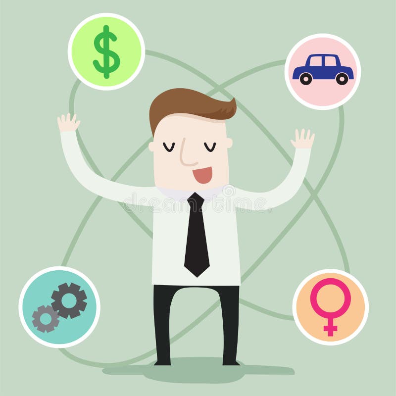 Besoins fondamentaux de l'homme illustration stock Besoins fondamentaux de l'homme illustration stock