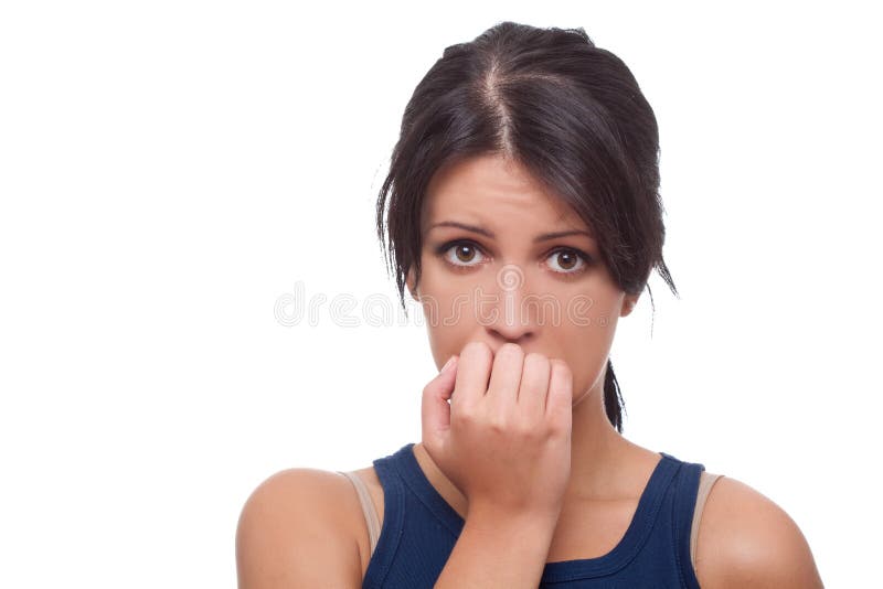 Besorgte Frau lizenzfreies stockfoto Besorgte Frau lizenzfreies stockfoto
