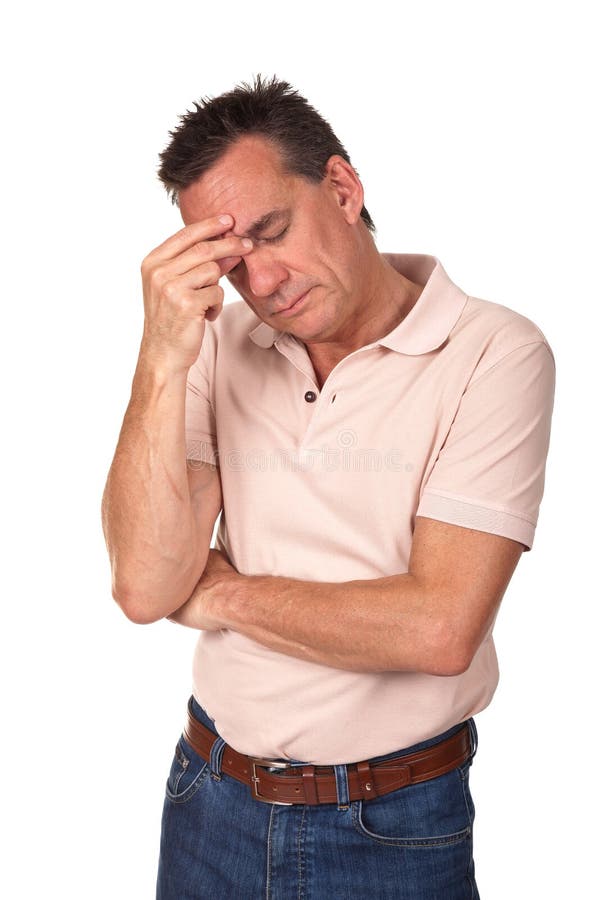 Besorgter deprimierter besorgter Mann lizenzfreie stockfotografie Besorgter deprimierter besorgter Mann lizenzfreie stockfotografie
