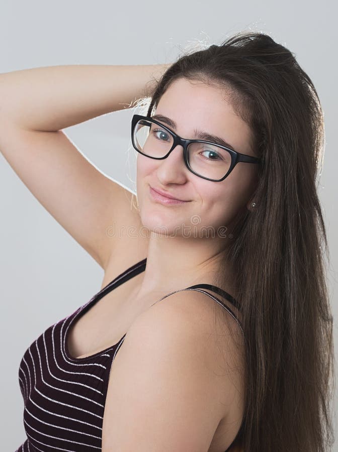 663 Bespectacled Girl Stock Photos