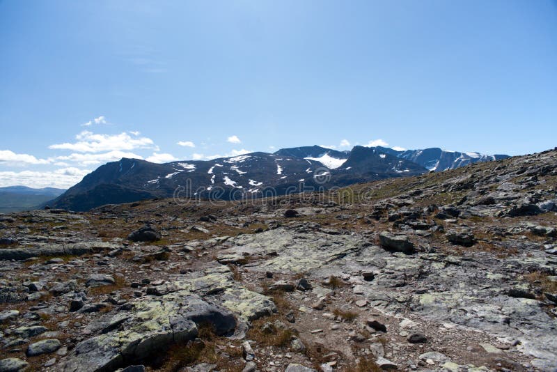 Besseggen Ridge no parque nacional de Jotunheimen imagem de stock Besseggen Ridge no parque nacional de Jotunheimen imagem de stock