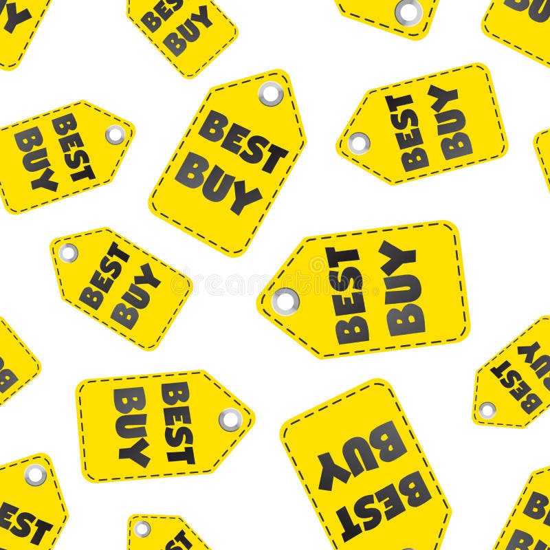 Download Best Buy Hang Tag Seamless Pattern Background. Business ...