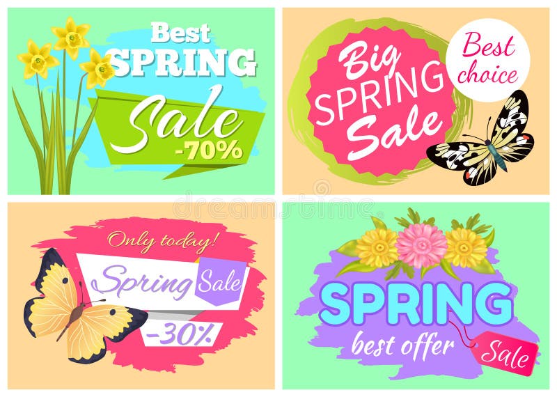 Spring выбор. Special offer Spring sale. Best Spring sale. 30 Вектор. Only tags