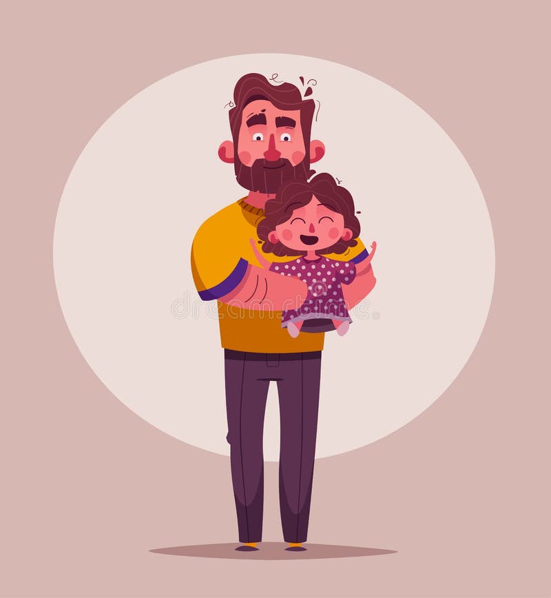 The Best Dad and Daughter. Happy Together Stock Vector - Illustration of little, childhood: 136350483 The Best Dad and Daughter. Happy Together Stock Vector - Illustration of little, childhood: 136350483