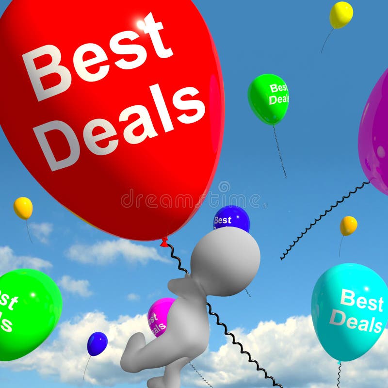 Best Deals Puzzle Shows Great Deal Promotion or Bargain Stock