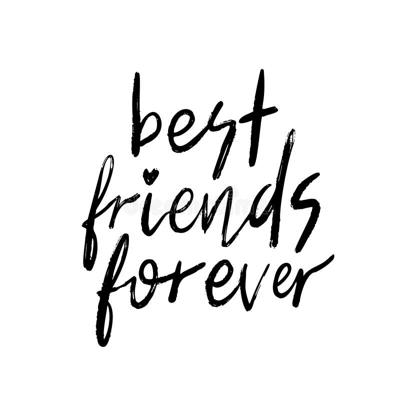 BFF - Best Friends Forever. Illustration Stock Illustration