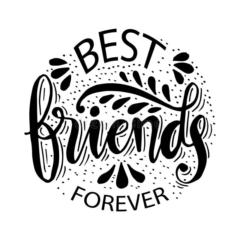 Best Friend Forever Label Stock Illustrations – 276 Best Friend