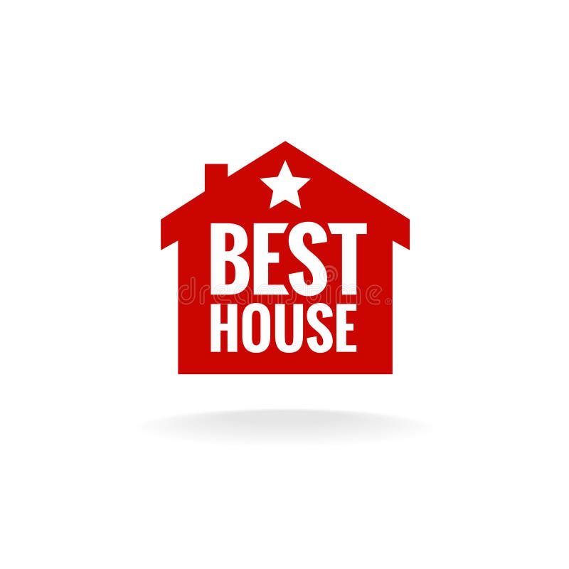 House With Approval Checkmark Icon Cartoon Style Stock 