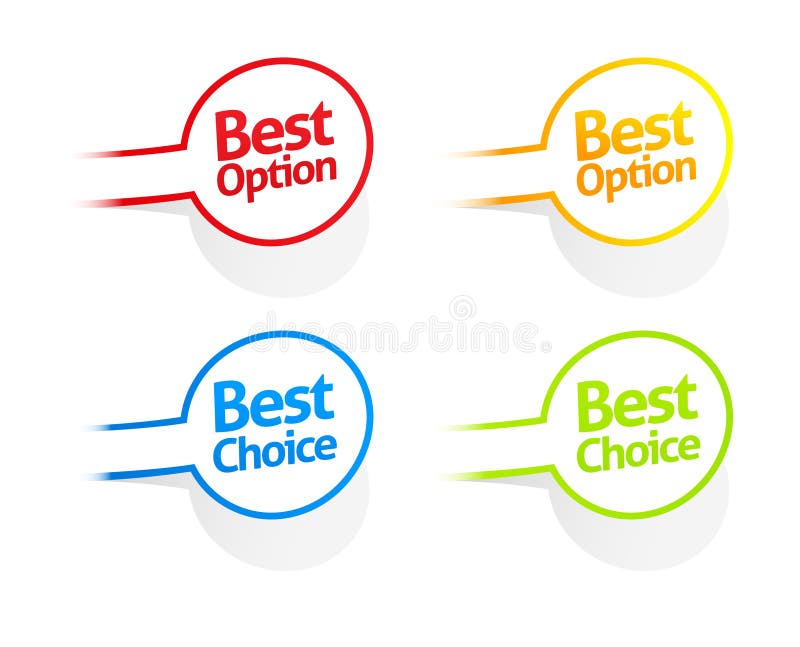 Best option choice stock illustration. Illustration of selection 27566657