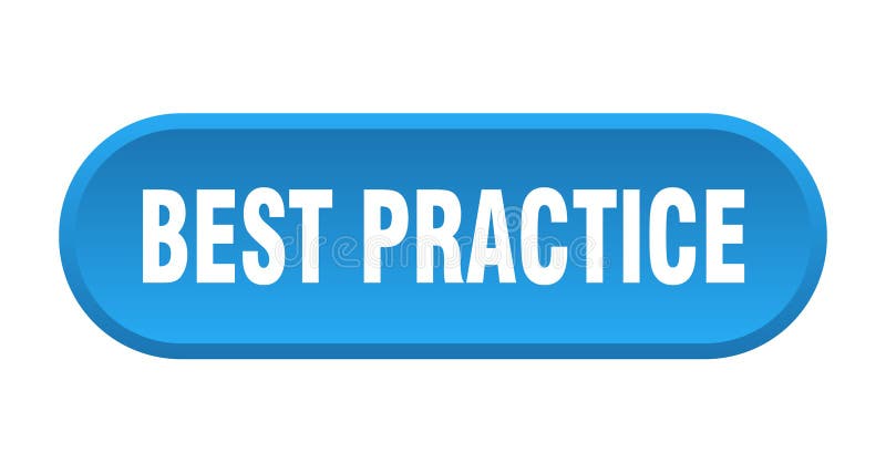 Best practice button vector illustration