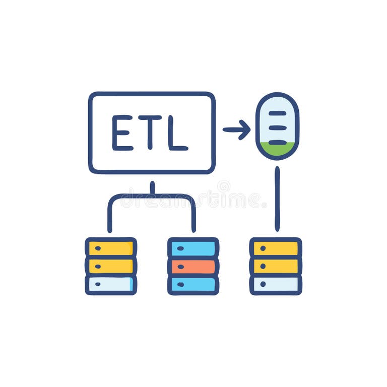 Best Practices for ETL Implementation Stock Illustration - Illustration ...