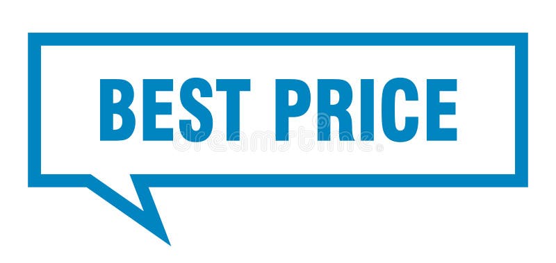 Best price speech bubble. royalty free illustration