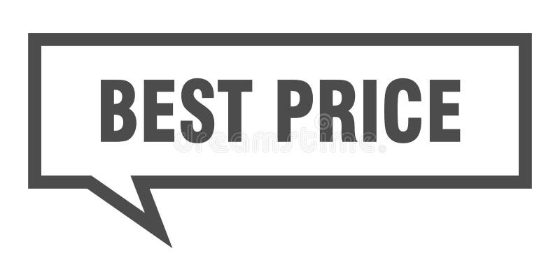 Best price speech bubble. stock illustration