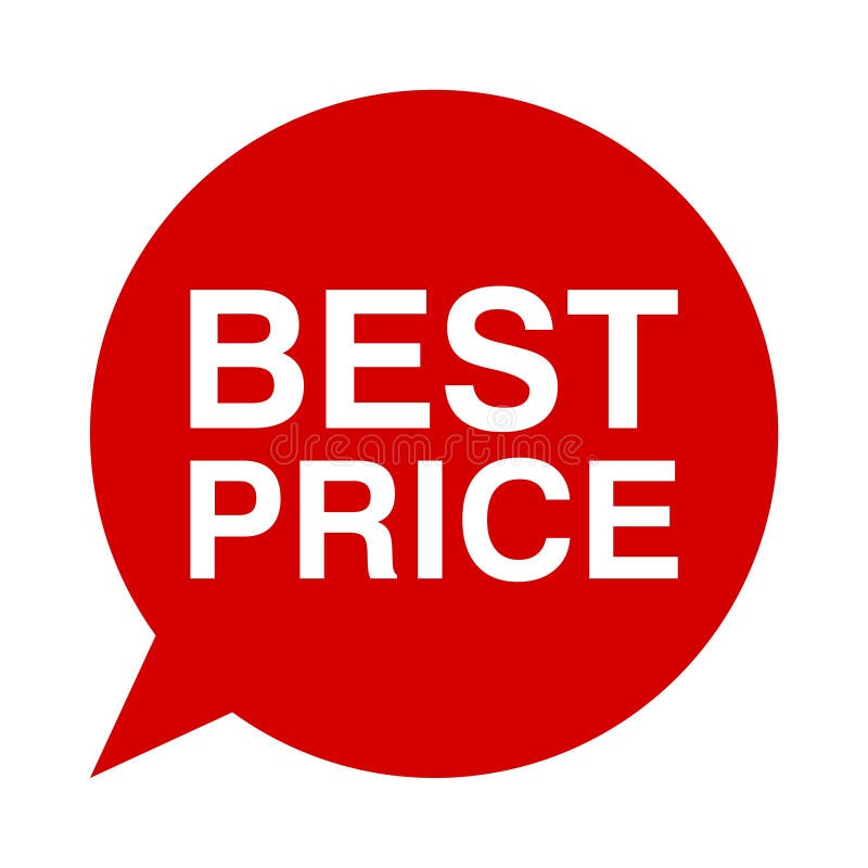 Best price, Speech Bubble stock illustration