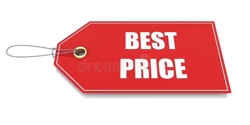 Red Price tag stock illustration. Illustration of strings - 26797296
