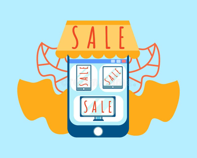 Best Prices for Portable Gadgets Illustration vector illustration Best Prices for Portable Gadgets Illustration vector illustration